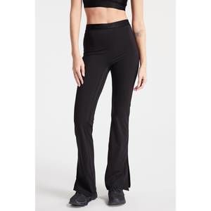 NEW BANDIER sport logo slit leggings in black